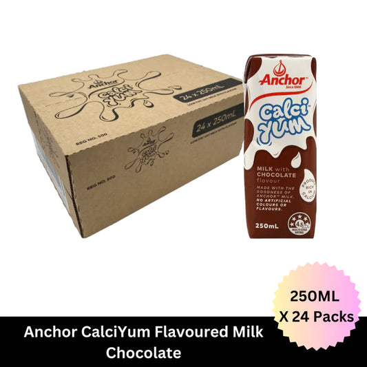 Anchor CalciYum Chocolate Flavoured Milk 250ML X 24 Pack